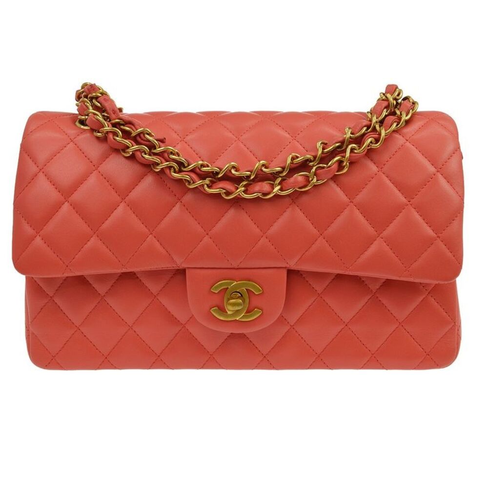 Chanel Classic Bowler Quilted Caviar Pink Leather Handbag